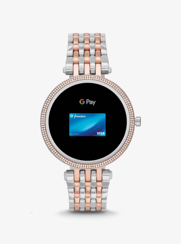 Panske Smart Hodinky Michael Kors Gen 5E Darci Pavé Two-Tone Titán Meď - Hodinky Michael Kors Slevy | NPJTC-2609